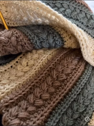 The Farmhouse Throw, Crochet Blanket Pattern, Easy Textured Rustic Afghan, US&UK Terms (PDF) Detailed Picture Tutorial to make any size