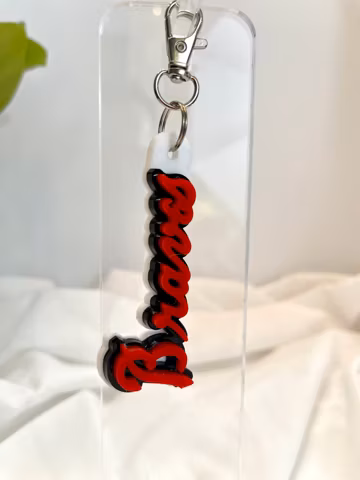 Atlanta Acrylic Name Keychain Tag