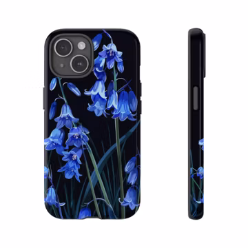 Bluebells Phone Case - Double Layer Tough Phone Case for iPhone, Samsung Galaxy and Google Pixel phone models