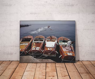 Slim Aarons Hotel Du Cap Boat Print, Vintage Photography, Coastal Wall Art, High Society Photo Print, Beachy Room Decor, Digital Download
