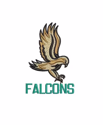 Flying Falcon - Machine Embroidery Design