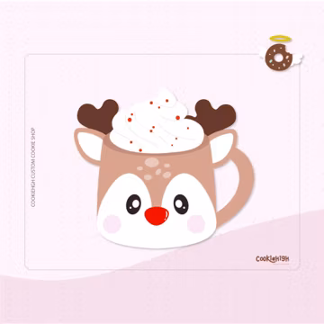 Rudolph Mug Cookie Cutter .Stl | Instant download!