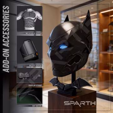 Tactical Bat Helmet Cosplay Comics for Cosplayer Wearable Helmet 3D Printed Prop Costume Accessory Display Collectible Halloween