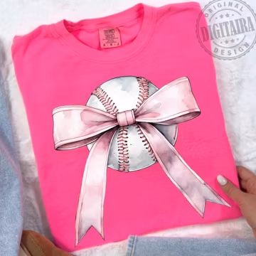 Baseball Png,Baseball Coquette Bow PNG, Soft Girl Era png,Coquette Baseball Png,retro mama png, Pink Bow design,preppy Baseball,baseball mom