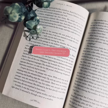 Enemies to Lovers Bookish Sticker | Romance Reader Decal