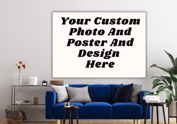 Custom Poster,Your Photo Image, Design or Large Print,Personalised Gift, All Sizes Photo Canvas,Turn Your Photos into Canvas,Photo on Canvas