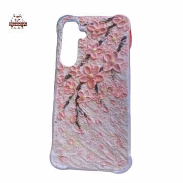Finished Handmade Decoden Phone Case |Cherry Blossom Sakura Flowers Branch | Samsung | Android | Apple iPhone | Tablet