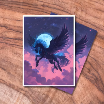MTG Sleeves, Pegasus Themed TCG Card Sleeve Protectors