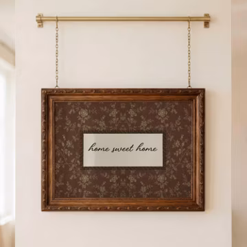 Farmhouse Style Home Sweet Home DIGITAL Wall Art Home Decor Cottage Floral Script Text Print Entryway Rustic Design Housewarming Decoration
