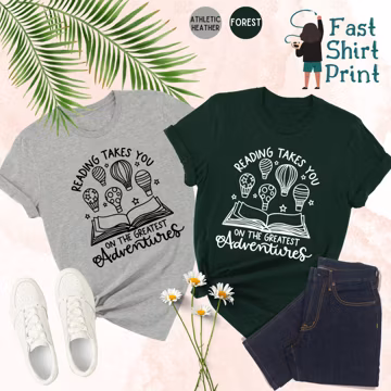 Reading Adventures Shirt, Reading Takes You on the Greatest Adventures, Librarian Shirt, Teacher Shirt, Funny Reading Shirt, Love Reading