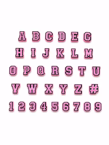 Personalized Alphabet Letter Number Shoe Charms, Custom Name Clog Charms Initials