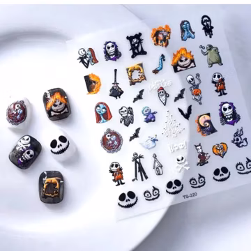 5D Nail Sticker, Nail Decal, Character Themed Nail Art Stickers, DIY Nails