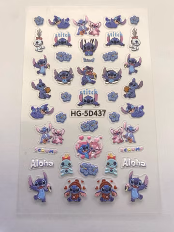 5D Nail Decal, Character Nail Decals, Nails Art Stickers