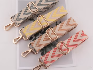 3.8cm Jacquard V Shape Strap, Purse Straps, Adjustable Crossbody Bag Straps, Replaceable Shoulder Straps, Handbag Starp, Embroidered Strap