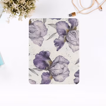 Iris Flower iPad Case Watercolour cover for iPad Air 5 iPad 10 10.9 2022 iPad Pro 12.9' 2021 Pro 11 2022 iPad A2377 iPad 10.9