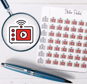 Streaming Planner Sticker Streaming Icon Sticker Streaming Sticker