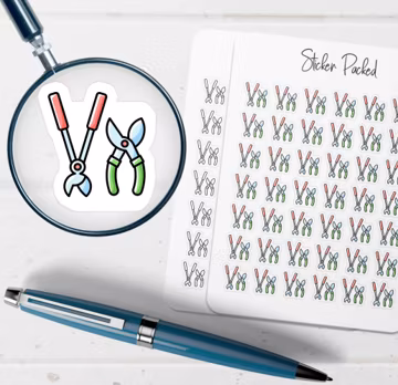 Pruning Shears Planner Sticker Pruning Shears Icon Sticker Pruning Shears Sticker