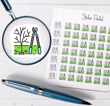 Tree Pruning Planner Sticker Tree Pruning Icon Sticker Tree Pruning Sticker