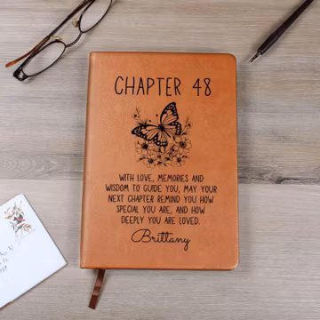 48th Birthday Gift For Her Personalized Journal - Forty Eight, 48 Years Old, For Wife, For Aunt, For Daughter, For Sister, For Friend