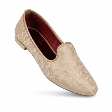 Men's Embroidered Jutti Flats, Handmade Punjabi Khussa Shoes, Wedding Ethnic Loafers