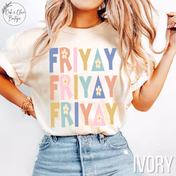 Back to School Teacher T- Shirt, Retro Friday Friyay Teacher Tee, Comfort Colors First Day of School Teacher Gift Apparel, Teacher Gift
