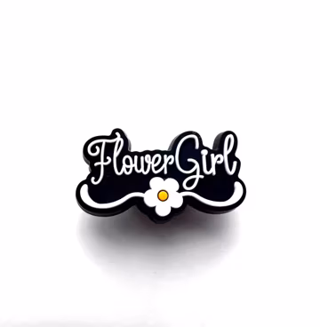 Flower Girl Shoe Charm: Bridal Party Clog Accessory