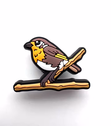 Robin Shoe Charm: Wildlife Clog Clip - Bird Lover Accessory Avitourism