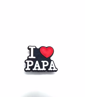 Super Papa Shoe Charm: Father's Day Clog Clip
