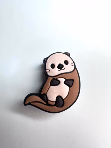 Otter Style Charm - water animal Shoe Charm - Animals Shoe Charm - Animal Shoe accessory - cutie clog clips - shoe buttons
