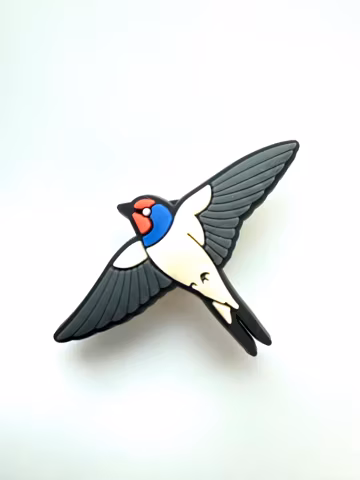Swallow Clog Charm: Bird Shoe Clip Bird watching Watcher Christmas gifts Avitourism