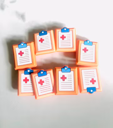 Medical Shoe Charms: Clipboard & Bandaid Charms - 10PC Set