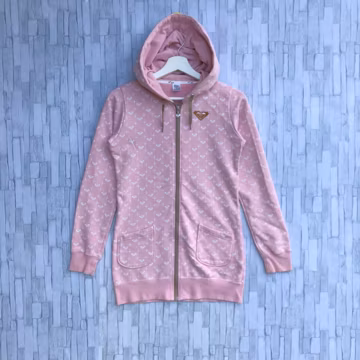 Vintage Y2K Roxy Quiksilver Surf Hoodie Sweatshirt Zipper Jumper Pullover