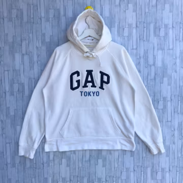 Vintage Y2k Gap Tokyo Hype Streetwear Sweatshirt Hoodie Embroidery Big Logo Spellout Jumper Pullover