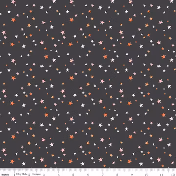 Hey Pumpkin- Stars- Charcoal- C16037- Riley Blake Designs by My Minds Eye