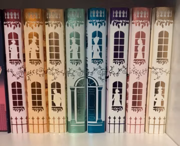 Bridgerton Full Book Set, Illumicrate First Edition, 1st book signed