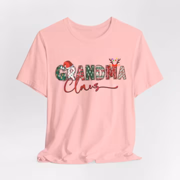 Grandma Claus Shirt Christmas Family Matching Outfit Holiday Pajama Party Tee