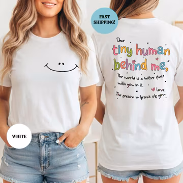 Dear Tiny Humans Shirt, Teacher Motivational Gift, Trendy Hoodie
