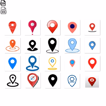 Map Pin Clipart: Location Marker Graphics (PNG SVG)
