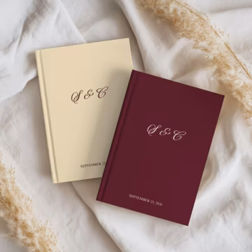 Monogram Vows Book, Hardcover Vow Books, Personalized Wedding Journal