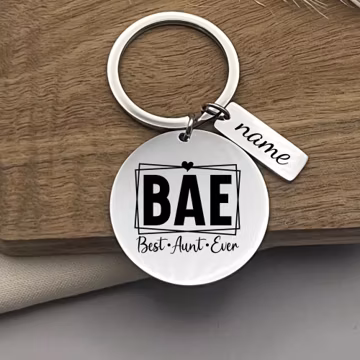 Custom Best Aunt Ever Stainless Steel Keychain - Custom Gift For Aunt and Best Friends - Personalized Christmas Gift