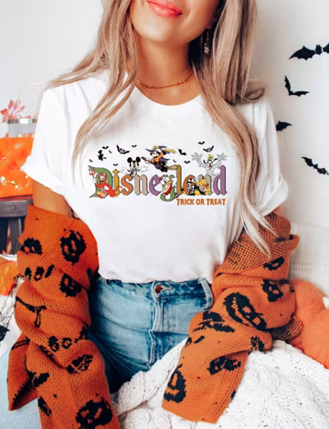 Vintage Disneyland Halloween Trick Or Treat Shirt, Disney Halloween, Retro Disneyland Halloween, Disney Halloween Matching Shirt