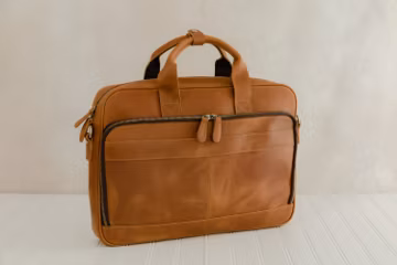 Personalized Leather Satchel Bag For Men, Leather Briefcase For Men, Full Grain Leather Laptop Bag, Leather Computer Messenger Crossbody Bag