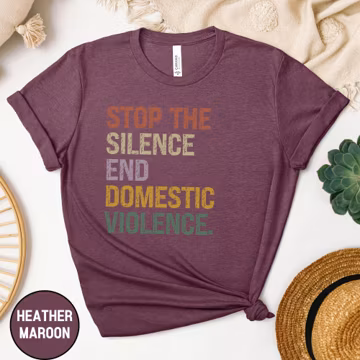 Domestic Violence Awareness Shirt, Domestic Violance Awareness Month Tee, In October We Wear Purple T-shirt, Survivor Support Squad Gift
