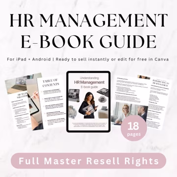 HR Management E-Book, Passive Income Guide, Master Resell Rights