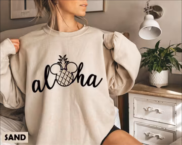 Aloha Sweatshirt, Aulani Sweater, Aloha Mickey Crewneck, Hawaiian Shirt, Aloha Pineapple, Hawaii Shirt, Family Vacation Shirt, Aulani Trip