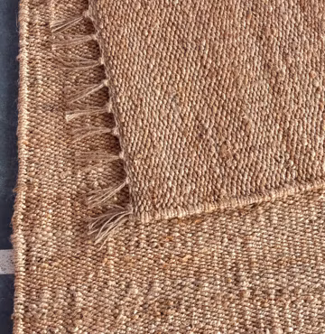 Handmade Natural Hemp Jute Area Rug - Eco-Friendly Geometric Design, Boho Farmhouse Decor, Custom Size Available Woven Rug Textured Area Rug