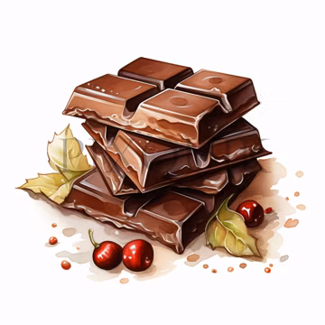 Chocolate Bar Clipart | Tasty Candy Art, Sweet Treat (Digital Download)