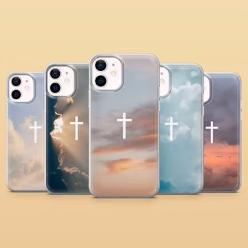 Christian Cross Phone Case Religious Cover for iPhone 17Pro, 16e, 15, 14, 13 Samsung S26, S25, S23, A57 Pixel 10A, 10ProXL, 9A, 8A, 8Pro, 7A