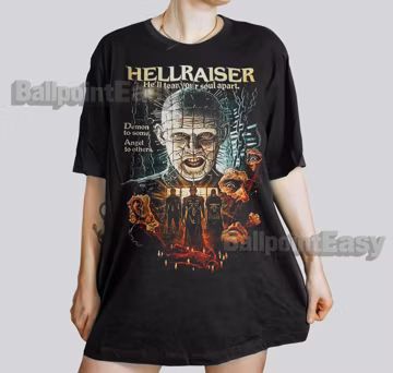 Retro Hellraiser Horror Movie T-Shirt: 90's Graphic Tee