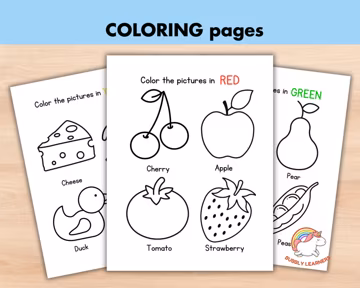 Preschool Color of the Week Worksheets, Printable Learning Colors Preschool Activities, Educational Toddler Learning, fun Coloring pages kid